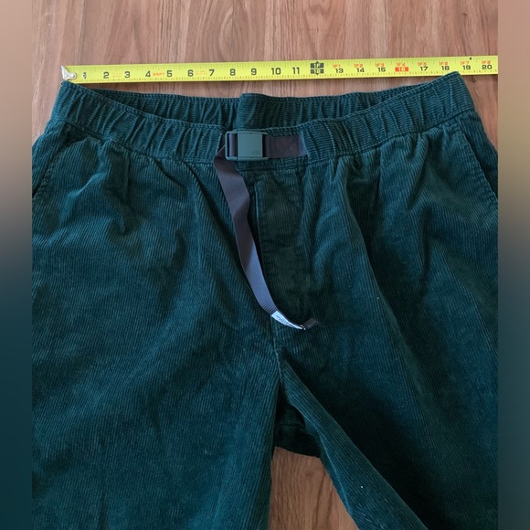 The North Face Buckle Belted Corduroy Pants Green XXL - Picture 3 of 7